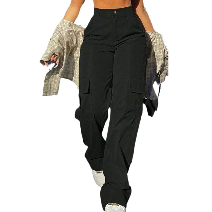 Wide leg cargo pants for women with functional pockets Chic & Stil