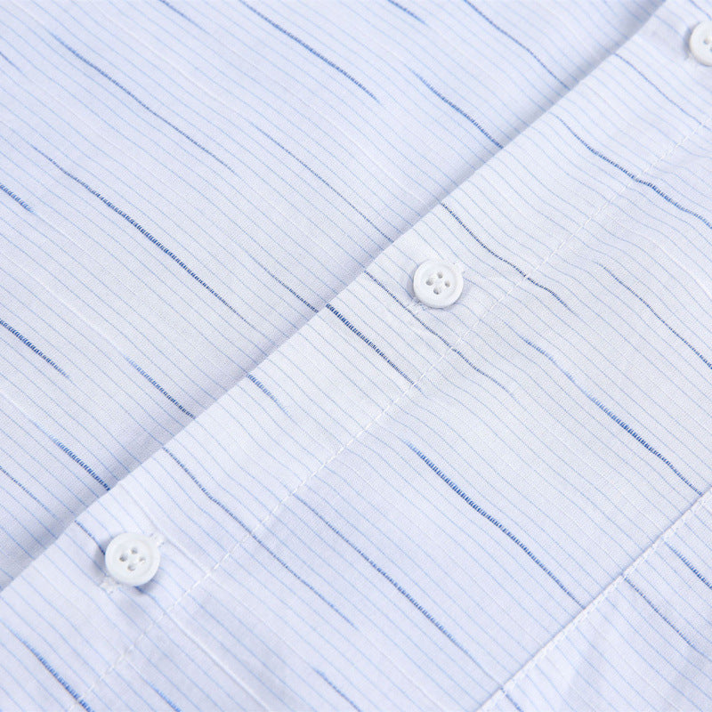 Unisex Loose Overshirt Shirt made of cotton blend with chest pocket and continuous button placket Amarae