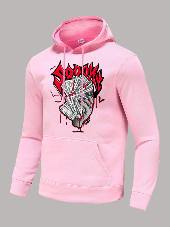 Men's Hoodie with eye-catching graphic print and comfortable kangaroo pockets Lune London