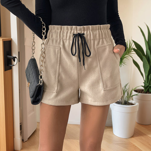 Women Cozy French Terry Tie Waist Chic Shorts and Style