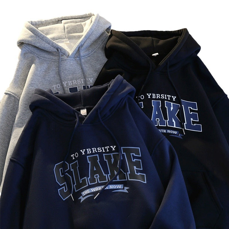 Women's hoodie with casual print and hood Lune London