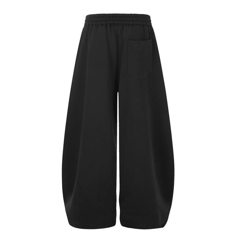 Women's Extra Wide Cropped Palazzo Sweatpants with Comfort Waistband and Drawstring Amarae