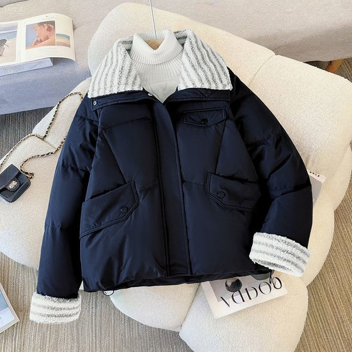 Veste d'hiver tendance pour femmes avec un col conçu avec soin Chic & Stil