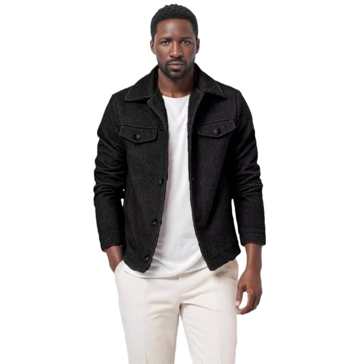 Chic and Stylish Men's Trend Boucle Jacket