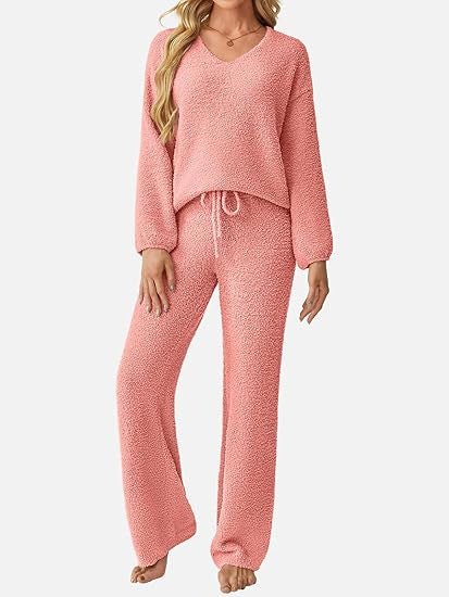 Ensemble de détente pour femmes en matériau légèrement texturé Chic & Stil