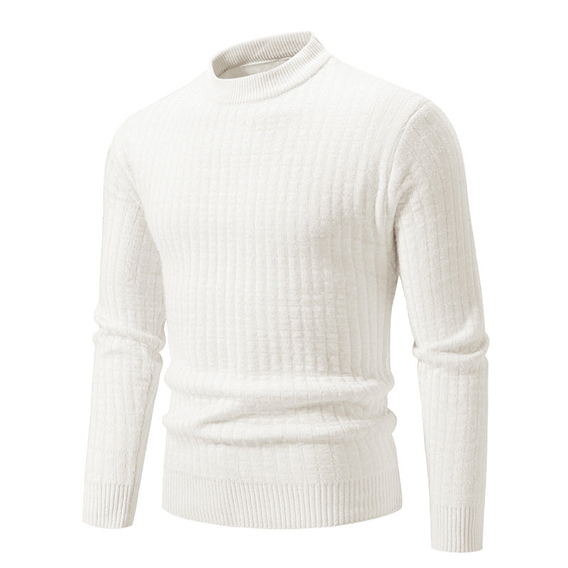 Lightweight knitted pullover for men with textured design Lune London