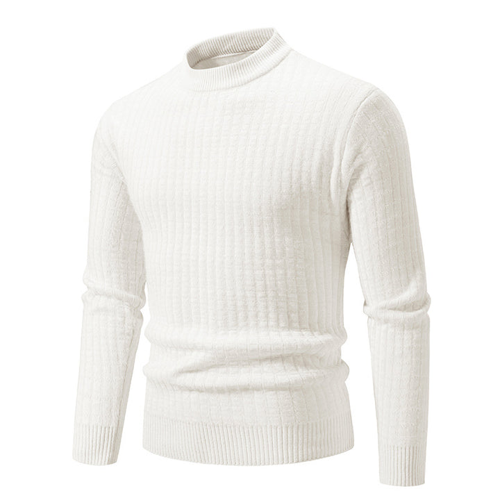 Lightweight knitted pullover for men with textured design Lune London