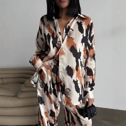 Ladies elegant satin blouse Amarae
