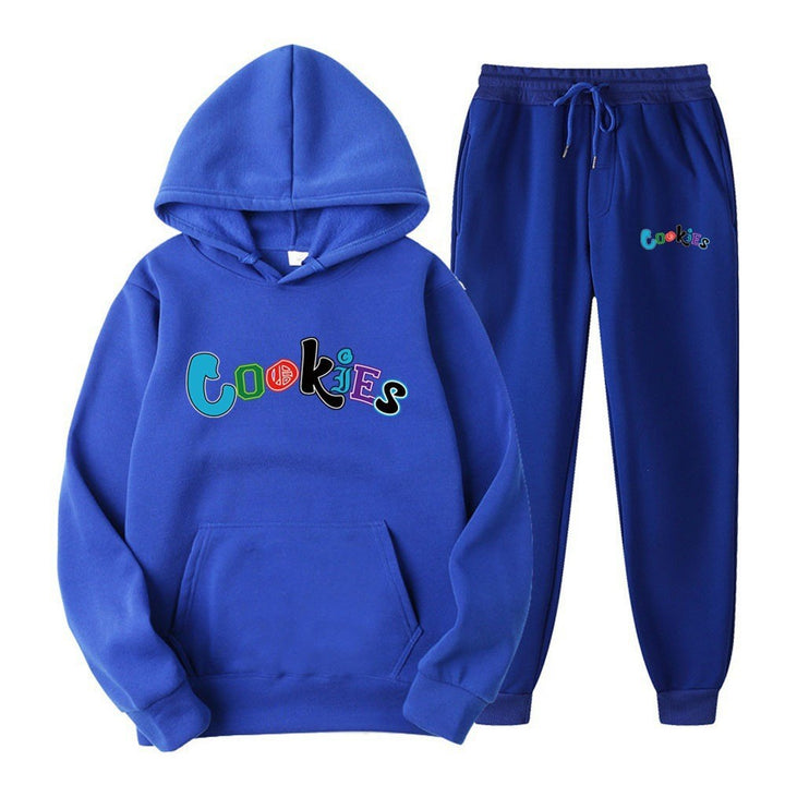 Women's Hoodie and Jogging Pants Set with Colorful Graphic Print Chic & Stil