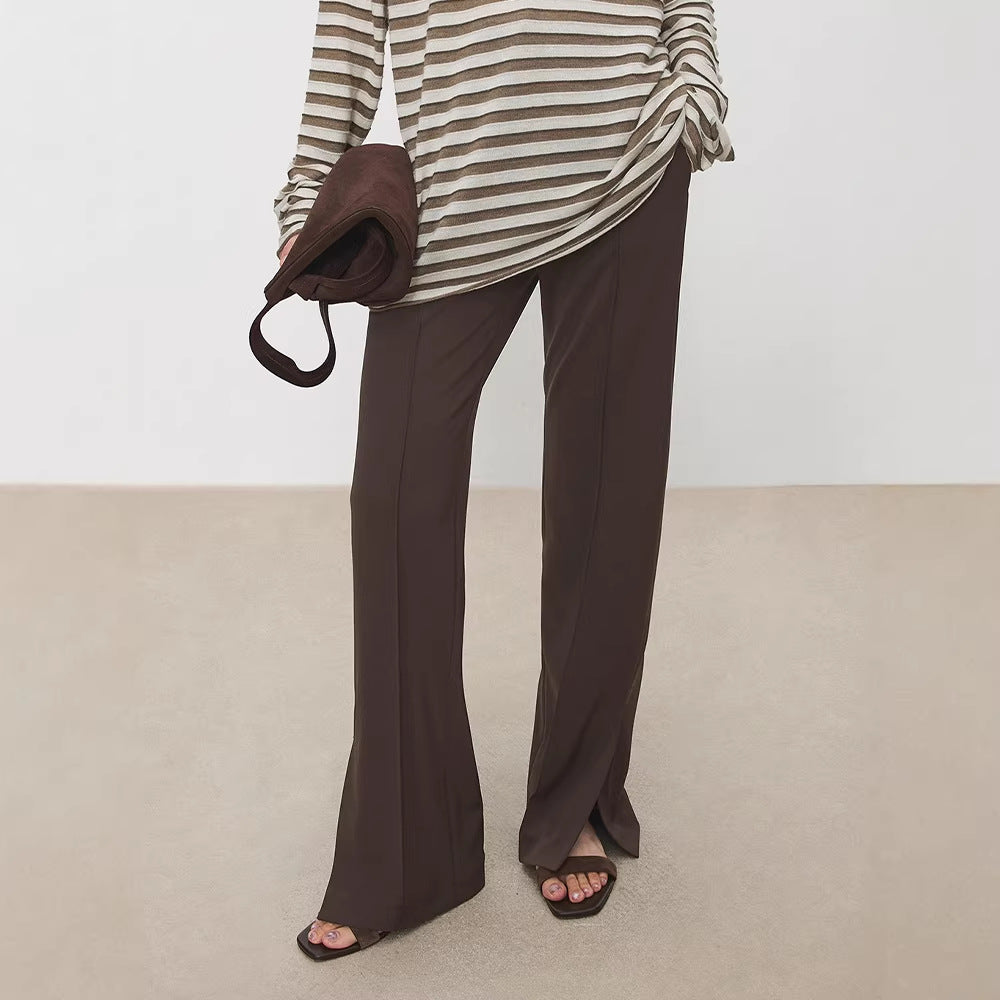 Pantalons de costume élégants pour femmes avec plis