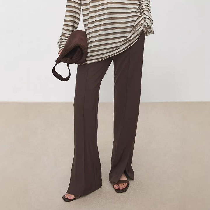 Pantalons de costume élégants pour femmes avec plis