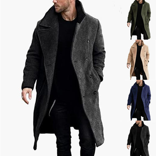 Elegant coat for men with wide collar Amarae