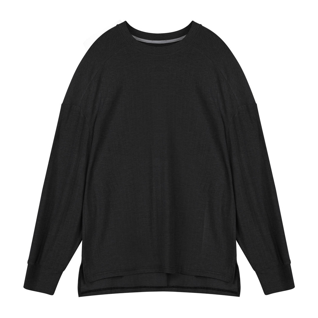 Women Long Sleeve T-Shirt with Relaxed Fit and Breathable Cotton Blend Lune London