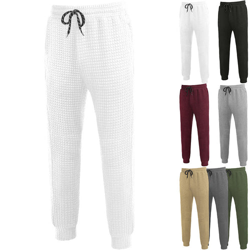 Amarae women's jogging pants with textured waffle fabric