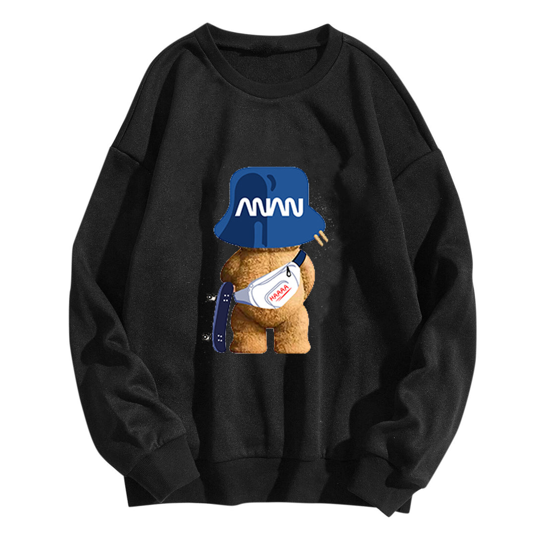 Women casual sweatshirt with playful bear motifs Chic & Stil