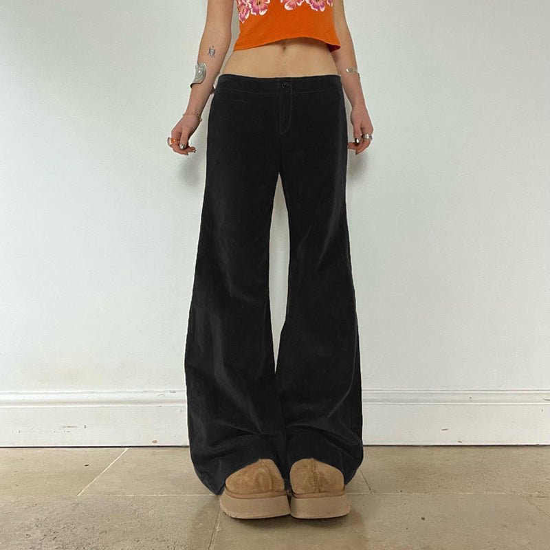 Wide-leg trousers for women in soft high-waisted fabric Lune London