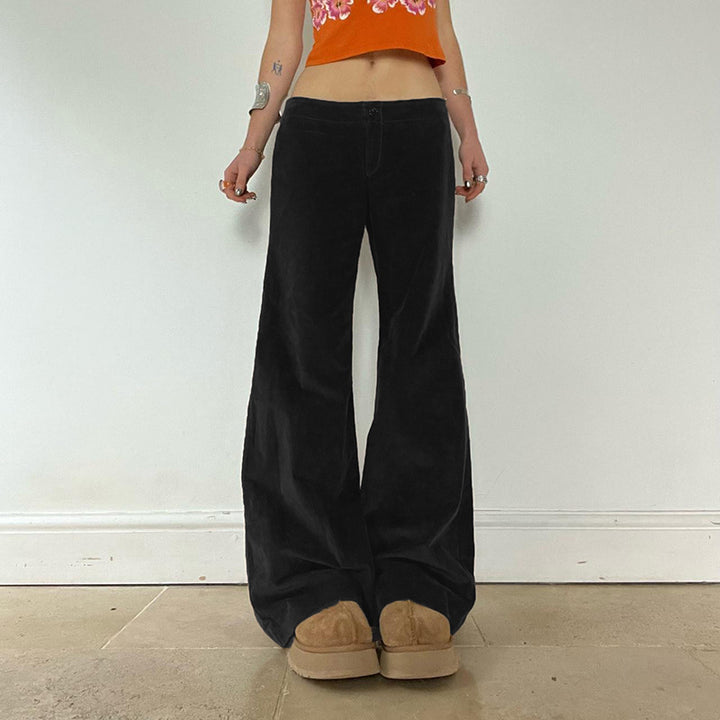 Wide-leg trousers for women in soft high-waisted fabric Lune London