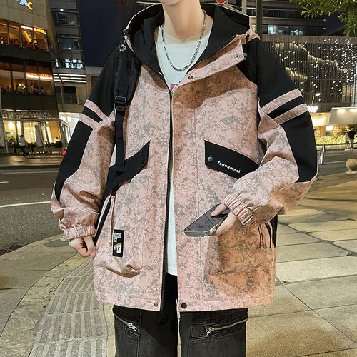 Urban windbreaker jacket for men with functional pockets Amarae