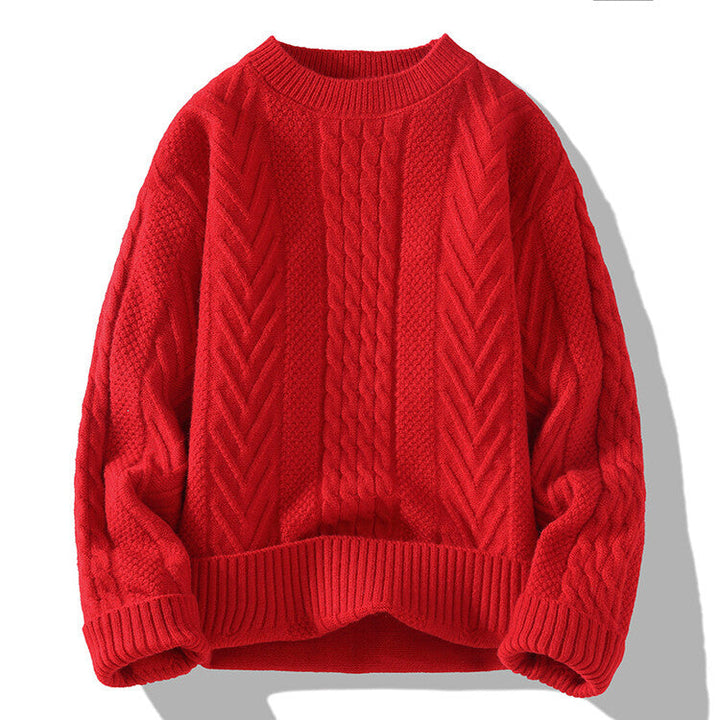 Lune London | Men's knit sweater with modern cable and ribbed structures