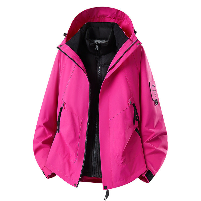 Men's Two-in-One Weather Protection Jacket with Removable Padded Vest and Adjustable Hood Amarae