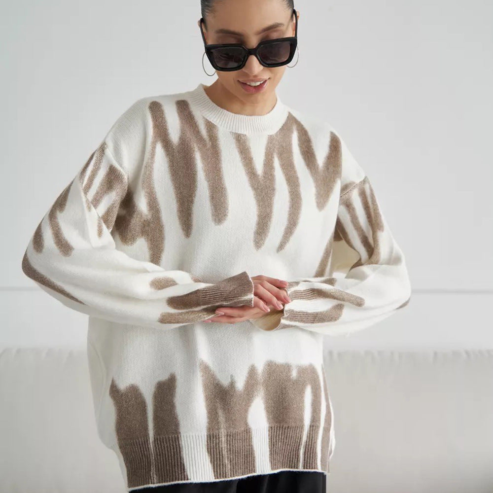 Pull décontracté tendance pour femmes avec un dégradé moderne et une coupe décontractée Chic & Stil