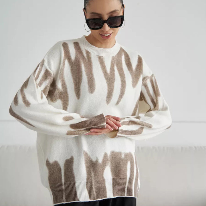 Pull décontracté tendance pour femmes avec un dégradé moderne et une coupe décontractée Chic & Stil