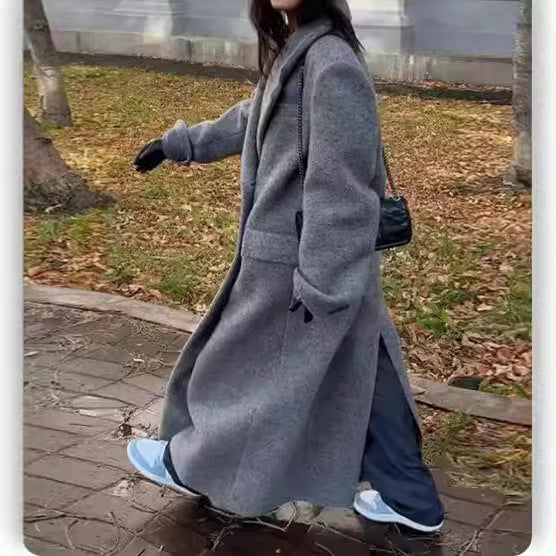 Ladies Oversized Wool Coat Lune London