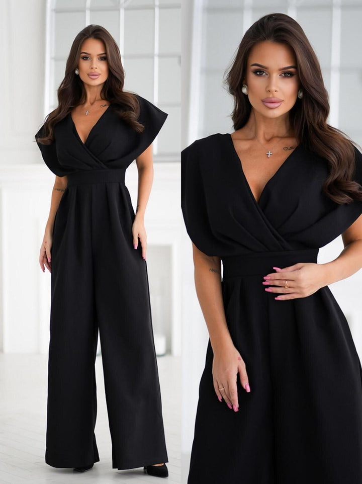 Women Elegant Wide Leg Jumpsuit Lune London