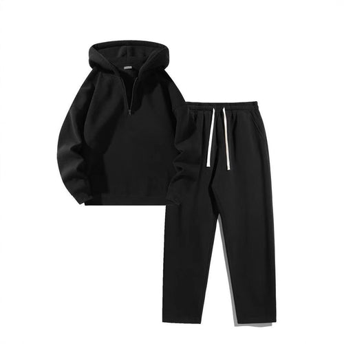 Women's sporty hoodie set with practical zip jacket and comfortable jogging pants Chic & Stil