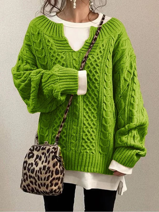 Knit sweater for women with structured pattern Lune London