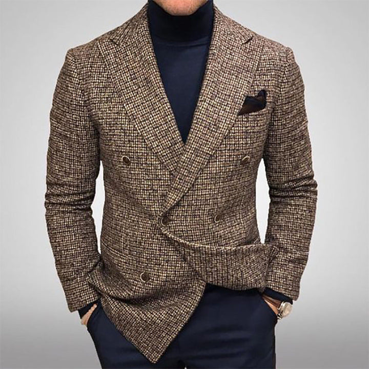 Men's Elegant Double-Breasted Jacket Lune London