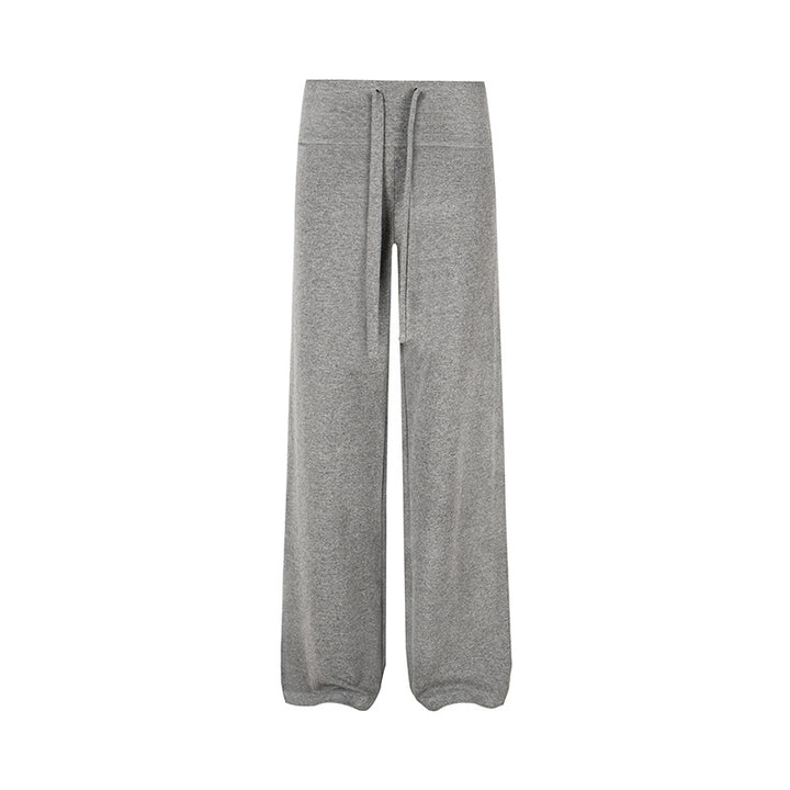 Women's Palazzo Fleece Pants with High Comfort Waistband and Flowing Wide-Leg Cut Amarae