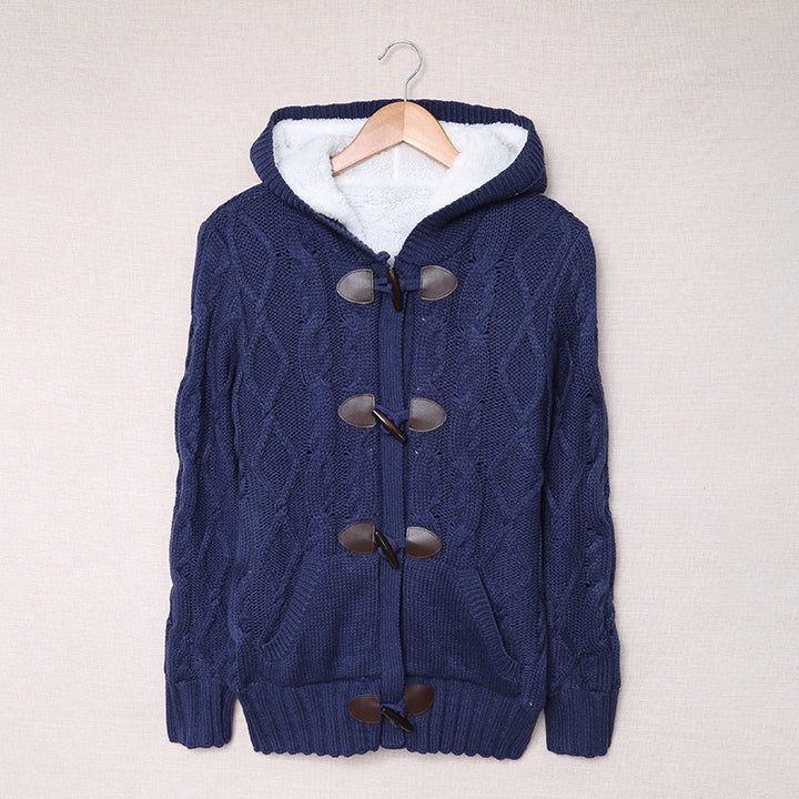 Cardigan pour femmes avec col haut et détails confortables de boutons Chic & Stil