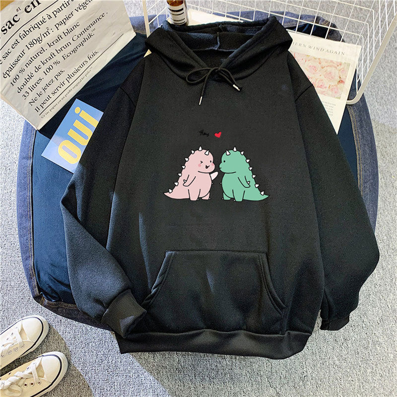 Women’s hoodie with playful dinosaur motif Chic & Stil