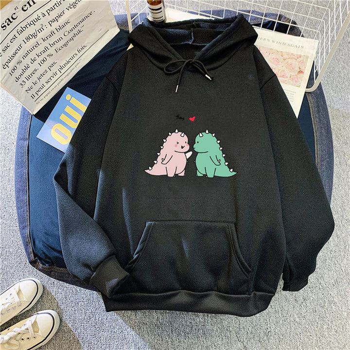 Women’s hoodie with playful dinosaur motif Chic & Stil