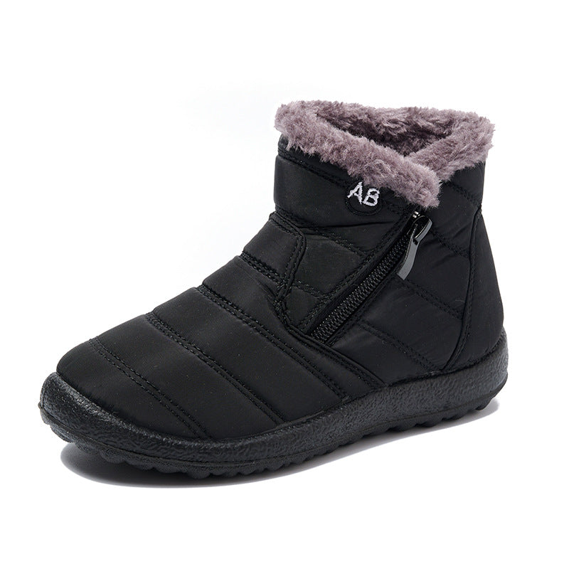 Women’s padded winter boots with side zipper Lune London