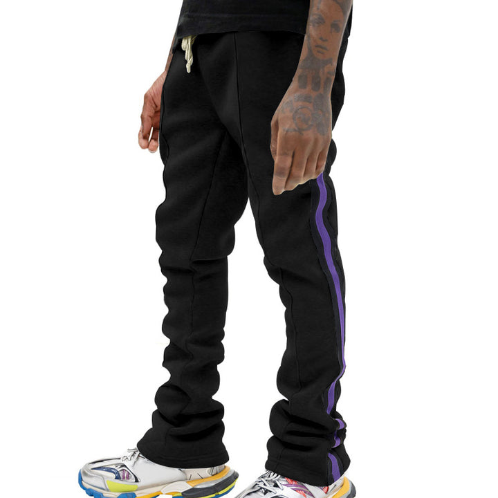 Men's sports pants with side stripes and adjustable waist Lune London