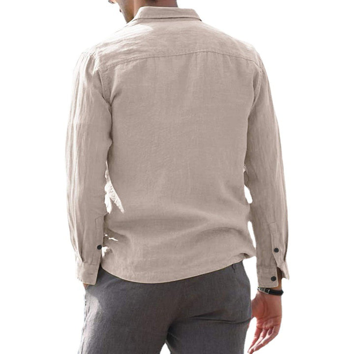 Lightweight cotton shirt for men with practical pockets Amarae