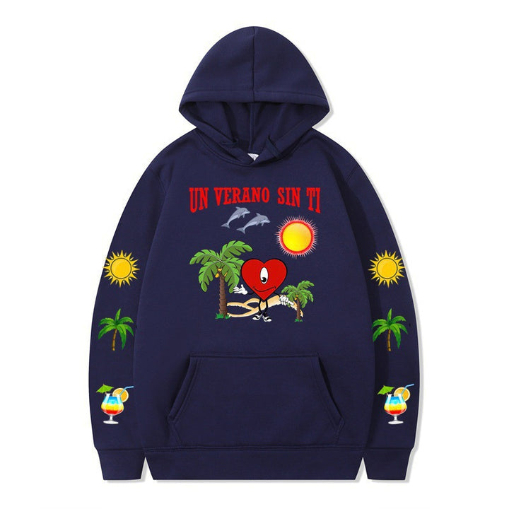Women's hoodie with vibrant summer motif and comfortable fit Lune London