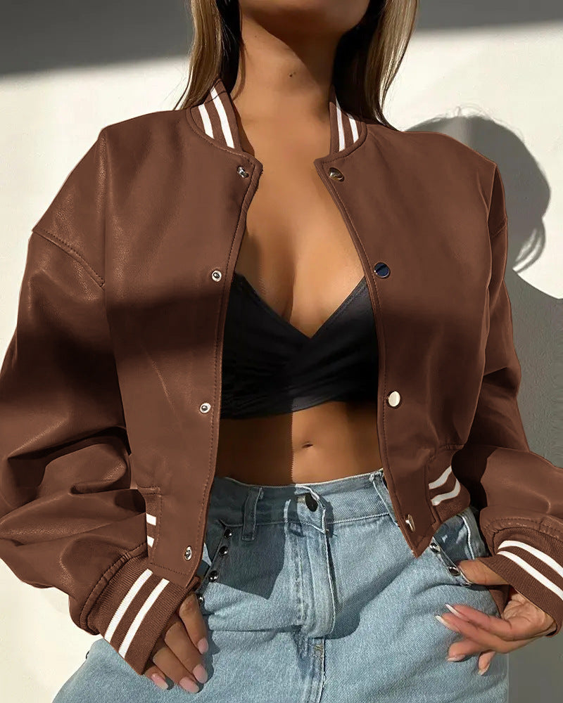 Casual bomber jacket for women with sporty accents Lune London