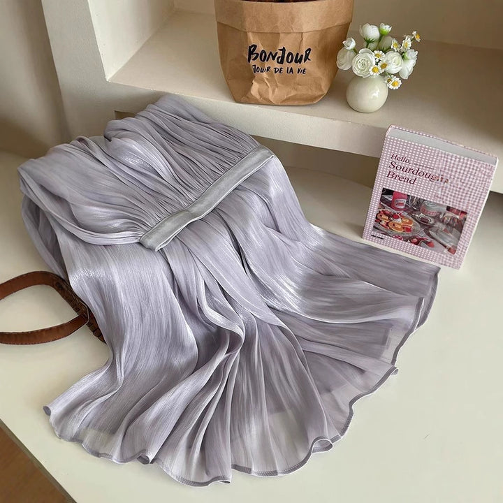 Robe maxi plissée pour femmes Chic & Stil
