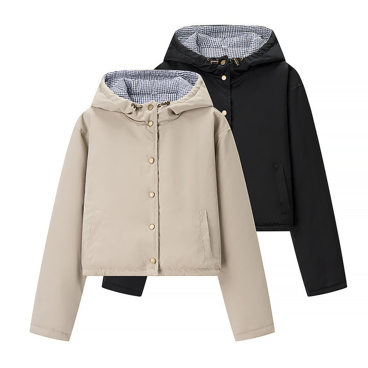 Modern women's cropped transition jacket Lune London
