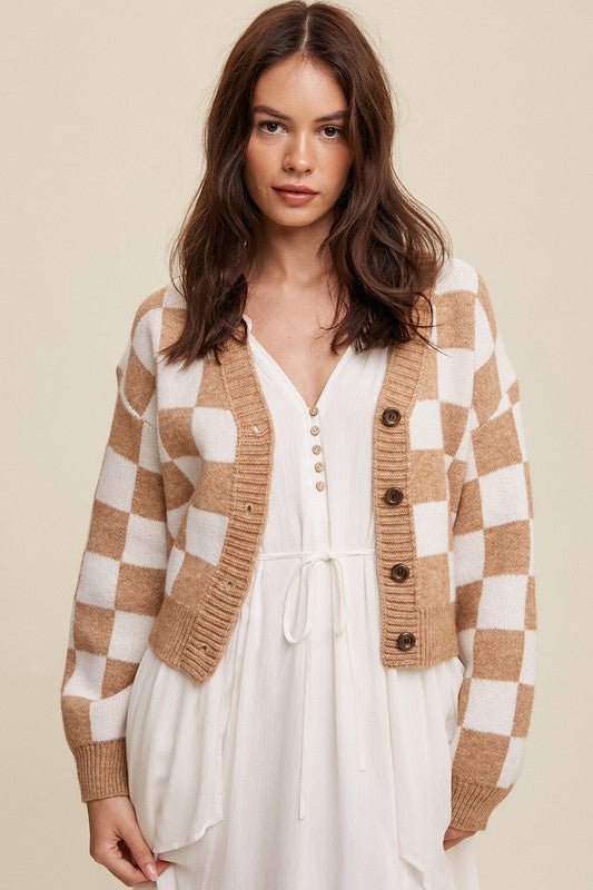 Ladies Chic and Stylish Checked Vest