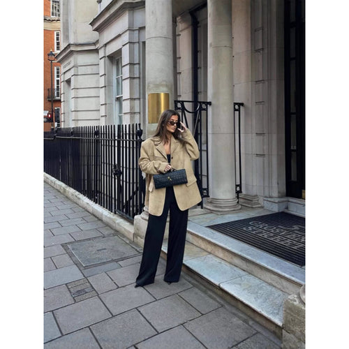 Oversized blazer jacket for women with a casual fit and deep pockets Amarae