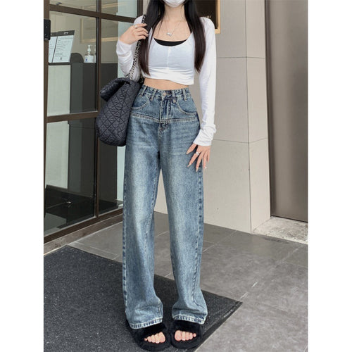 Jeans vintage à coupe large pour femmes Chic & Stil