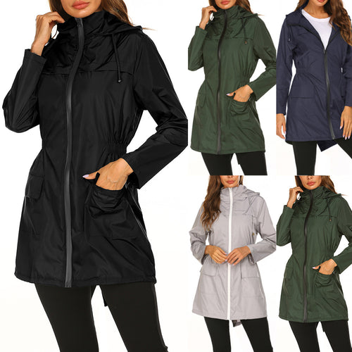 Practical leisure jacket for women with adjustable waist and large pockets Amarae