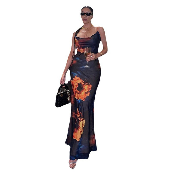 Lune London Spaghetti Strap Bodycon Maxi Dress for Women