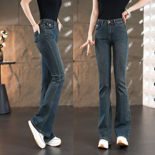 Jeans bootcut taille haute pour femmes avec coupe élégante Chic & Stil