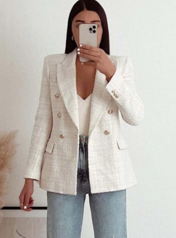 Ladies Elegant Blazer with fine pattern Moon London