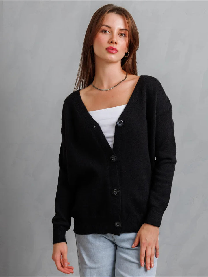 Cardigan féminin confortable avec design à boutons Chic & Stil